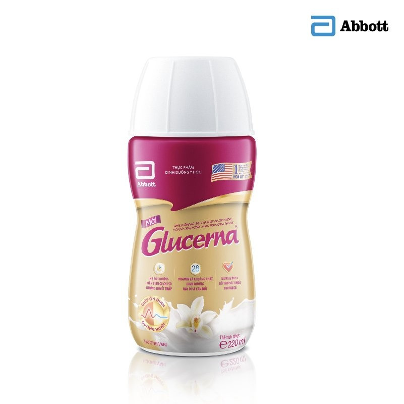 Thùng 30 chai x 220ml Sữa tiểu đường nước Abbott Glucerna Việt Nam